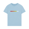 Milky Blue Printed T-shirt Front
