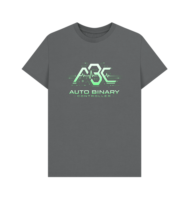 Slate Grey Printed T-shirt Front
