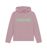Mauve Printed Hoody Front