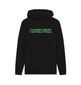 Black Printed Hoody Front