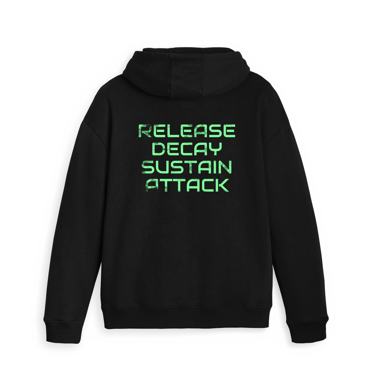 Black Zip hoody Back