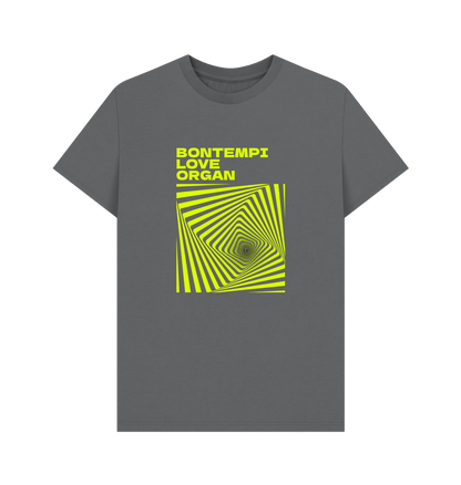 Slate Grey Bontempi Love Organ Green & Green Graphic Mens T-Shirt