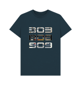 Denim Blue Printed T-shirt Front