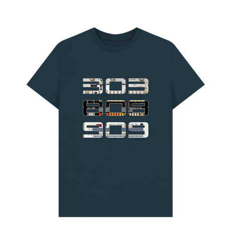 Denim Blue Printed T-shirt Front