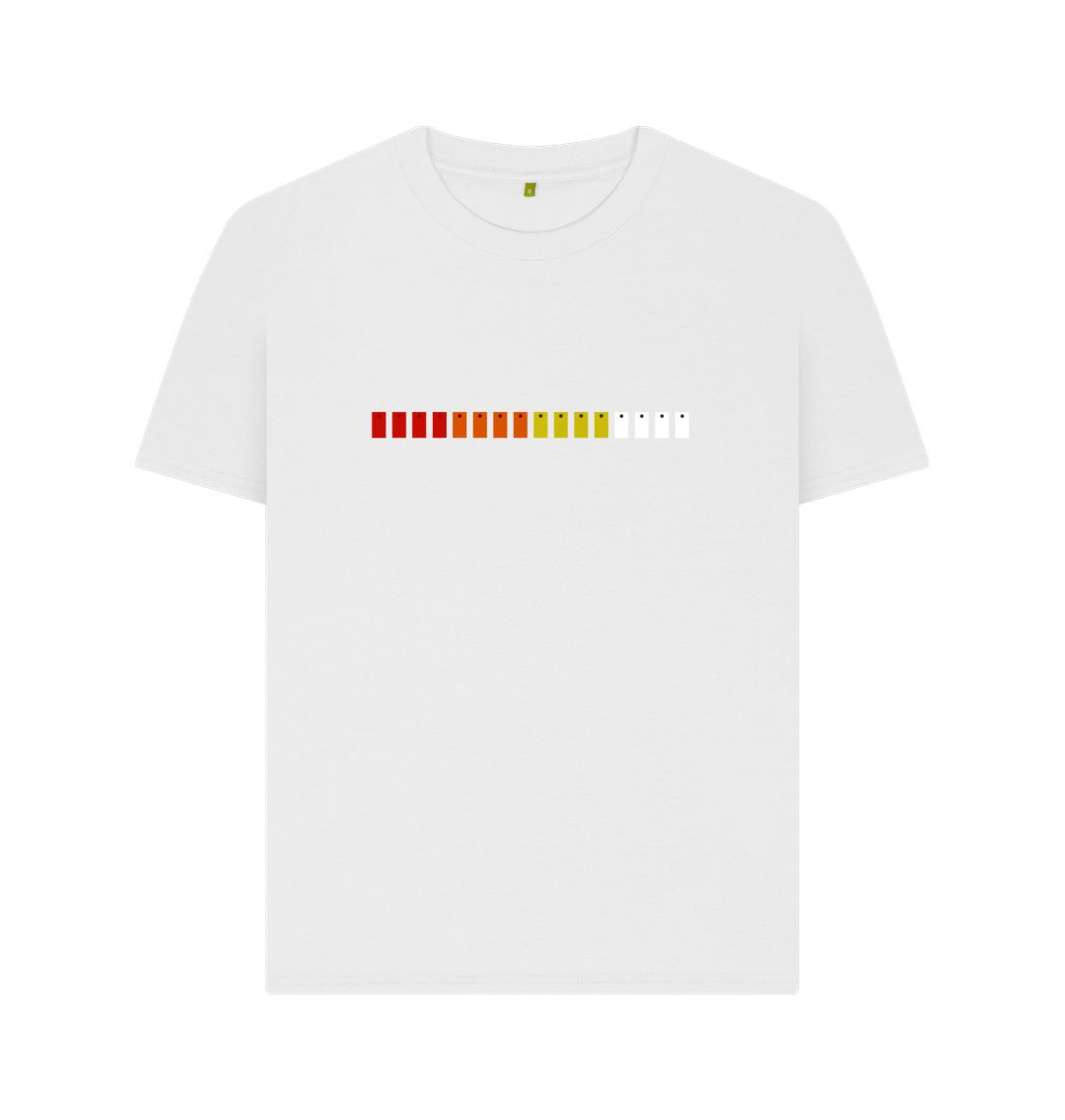 White Womens TR-808 Simple Pad T-Shirt