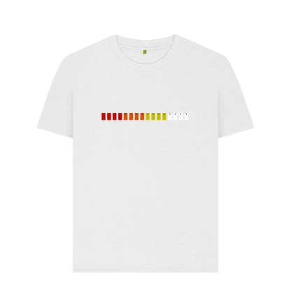 White Womens TR-808 Simple Pad T-Shirt