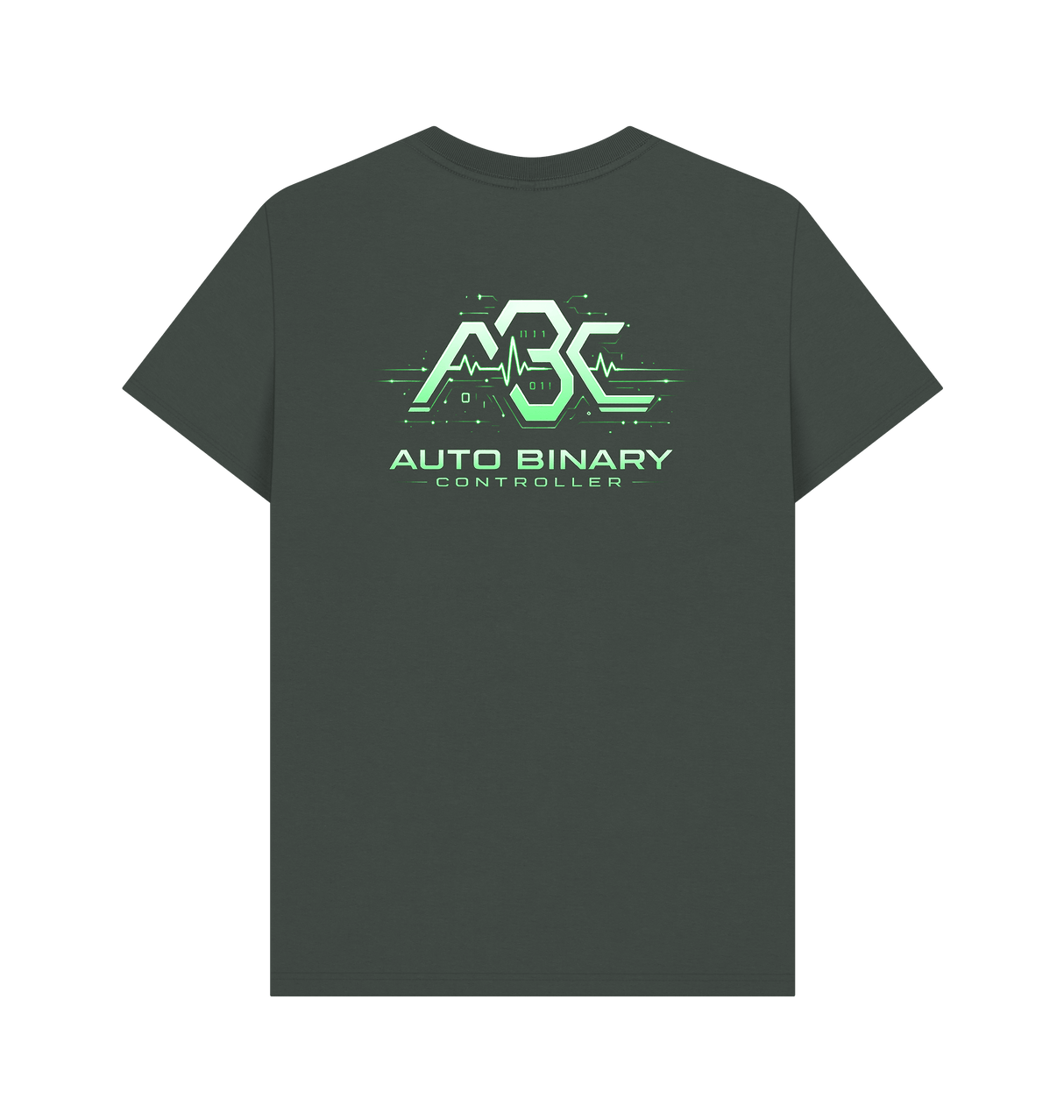 Dark Grey Printed T-shirt Back
