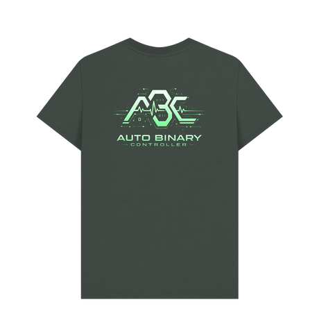 Dark Grey Printed T-shirt Back