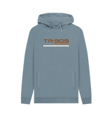 Stone Blue Printed Hoody Front