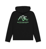 Black Printed Hoody Back