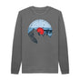Slate Grey Mens Vinyl Record Mountain Sweatshirt