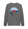 Slate Grey Mens Vinyl Record Mountain Sweatshirt