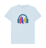 Sky Blue Printed T-shirt Front