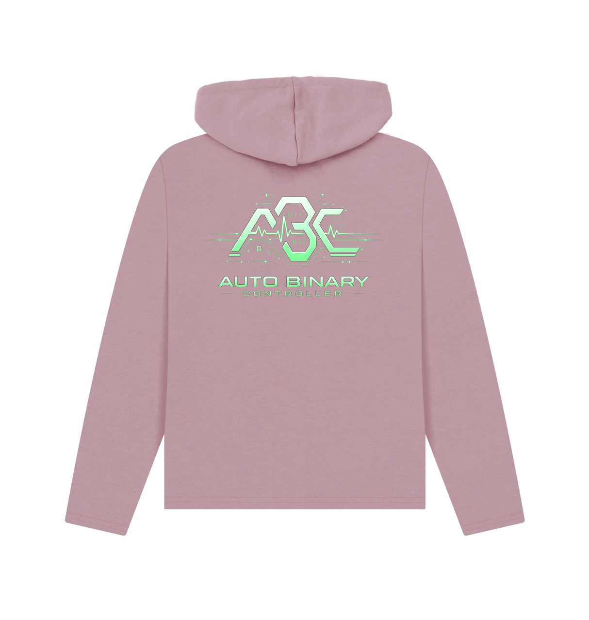 Mauve Printed Hoody Back