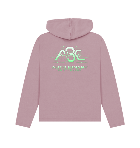 Mauve Printed Hoody Back