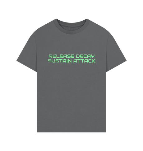 Slate Grey Printed T-shirt Front