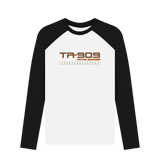 Black-White Printed Baseball T-shirt Front