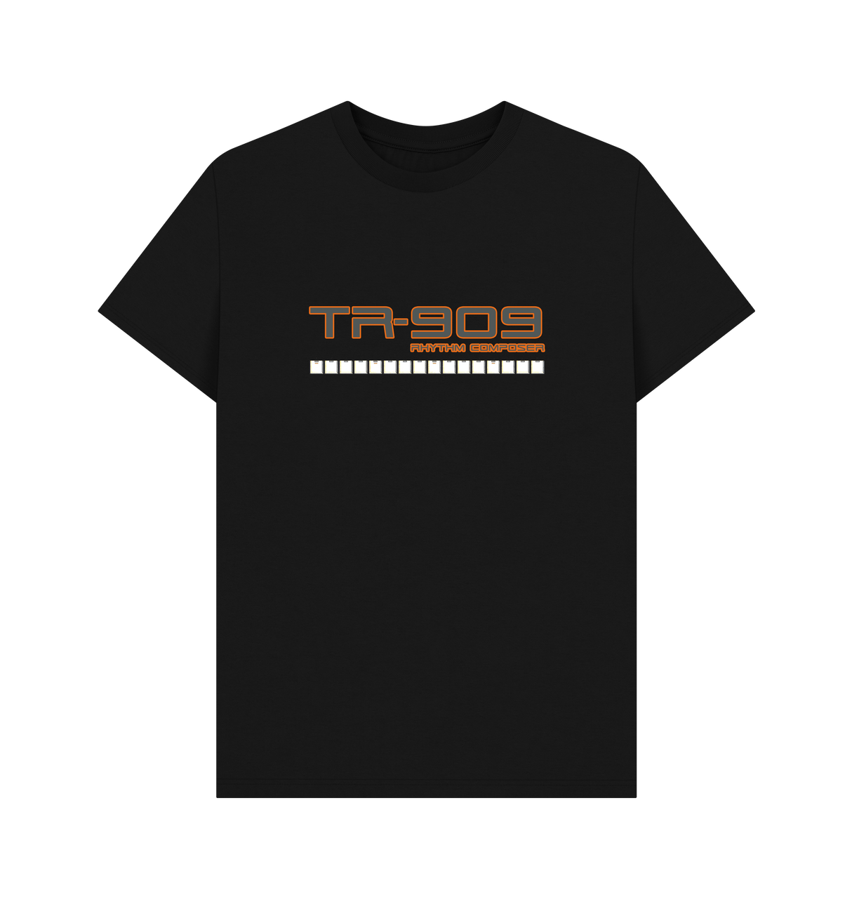 Black Printed T-shirt Front