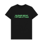 Black Printed T-shirt Front