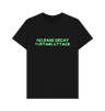 Black Printed T-shirt Front