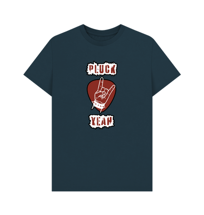 Denim Blue \"Pluck Yeah\" Graphic Mens T-Shirt