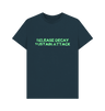 Denim Blue Printed T-shirt Front