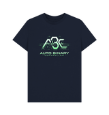 Navy Blue Printed T-shirt Front