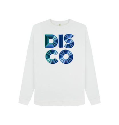 White Women's 3D \"Disco\" Sweatshirt