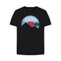 Black Womens Vinyl Record Mountain T-Shirt