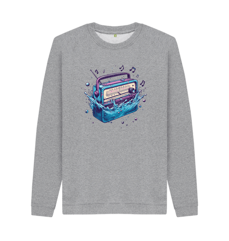 Light Heather Printed Sweater Front