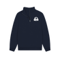Navy Sound Shirts Pocket Logo Quarter Zip Unisex Sweatshirt