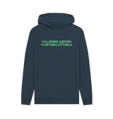 Navy Printed Hoody Front