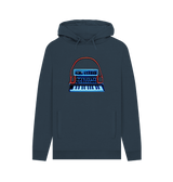 Navy Printed Hoody Front