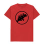 Red Mens Stingray Guitar head t-shirt