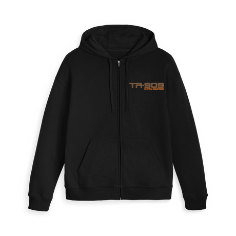 Black Zip hoody Front