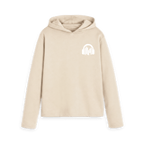 Oat Printed Hoody Front