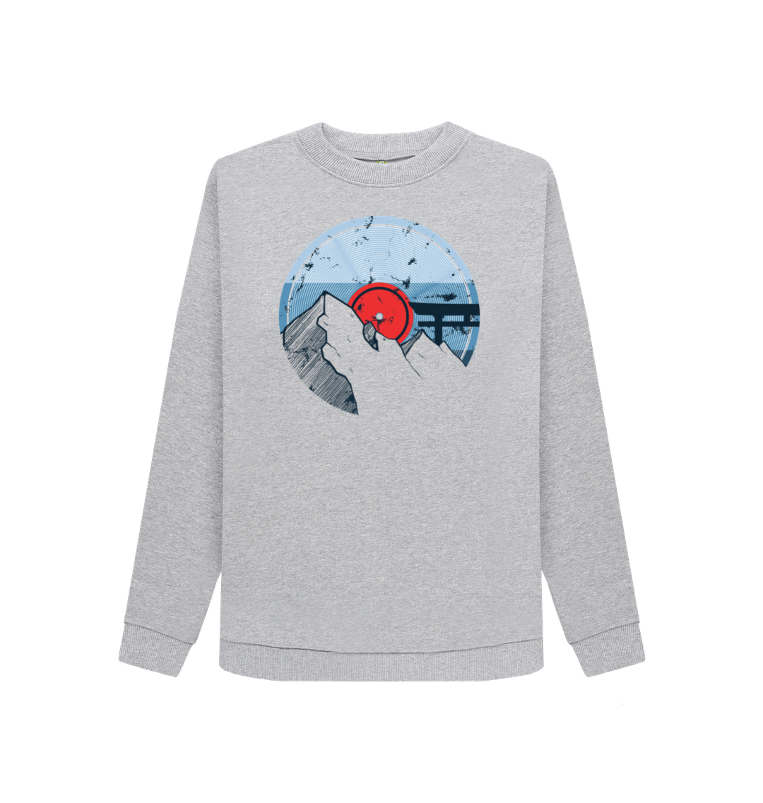 Light Heather Printed Sweater Front