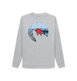 Light Heather Printed Sweater Front