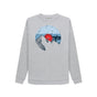 Light Heather Womens Vinyl Record Mountain Sweatshirt