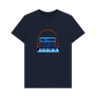 Navy Blue Neon Moog Style Synth Mens T-Shirt