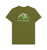 Moss Green Printed T-shirt Back