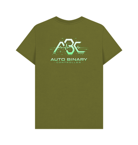 Moss Green Printed T-shirt Back