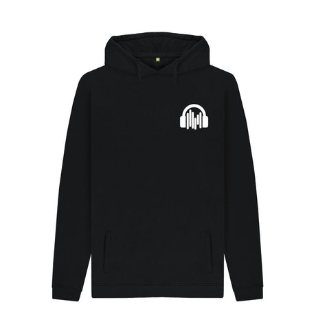Black Mens Sound Shirts Hoodie w\/ pocket logo