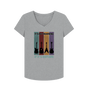 Athletic Grey \"It's Not Hoarding If It's Guitars\" Womens V-Neck T-Shirt