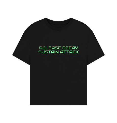 Black Printed T-shirt Front