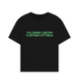 Black Printed T-shirt Front
