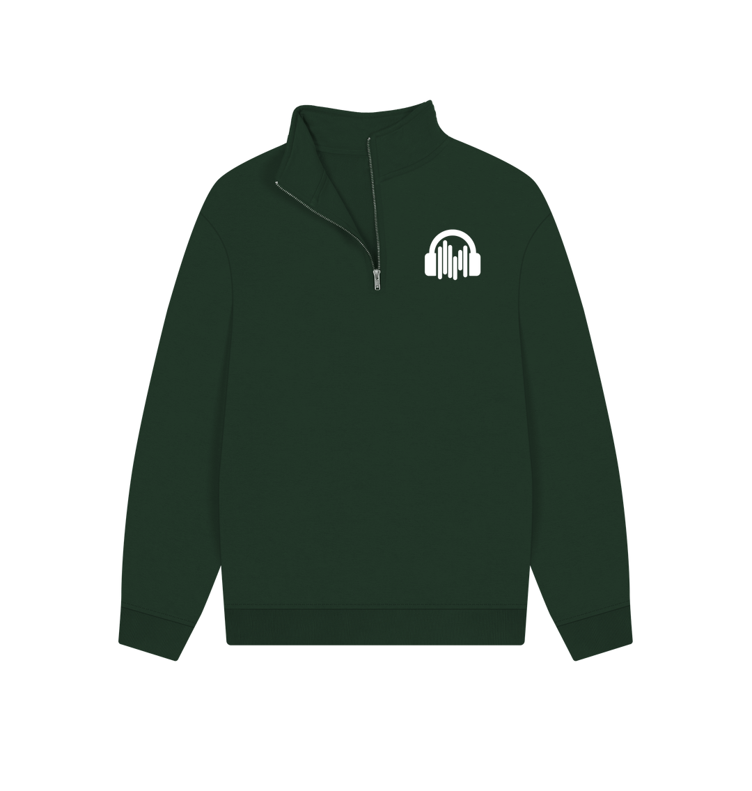 Evergreen Sound Shirts Pocket Logo Quarter Zip Unisex Sweatshirt