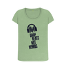 Sage \"Drop Beats Not Bombs\" Women's Scoop Neck T-Shirt