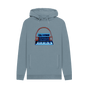 Stone Blue Neon Moog Style Synth Mens Hoodie