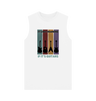 White \"It's Not Hoarding If It's Guitars\" Mens Vest